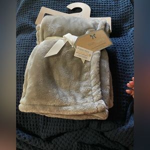 Grey super soft luxury baby blanket